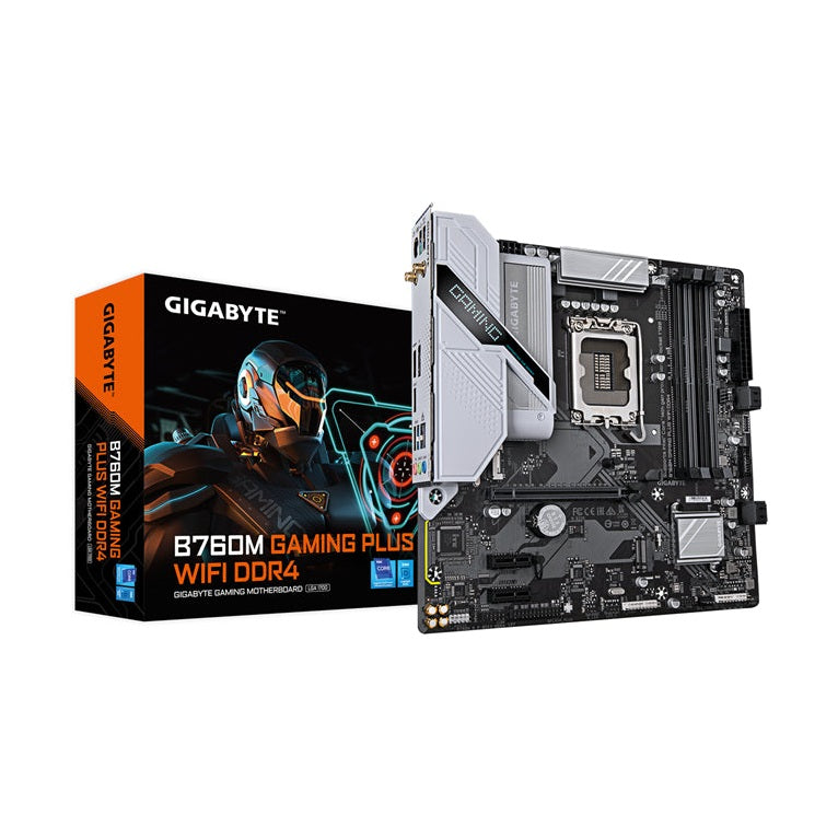 Gigabyte B760M Gaming Plus WIFI DDR4 mATX LGA1700 Motherboard