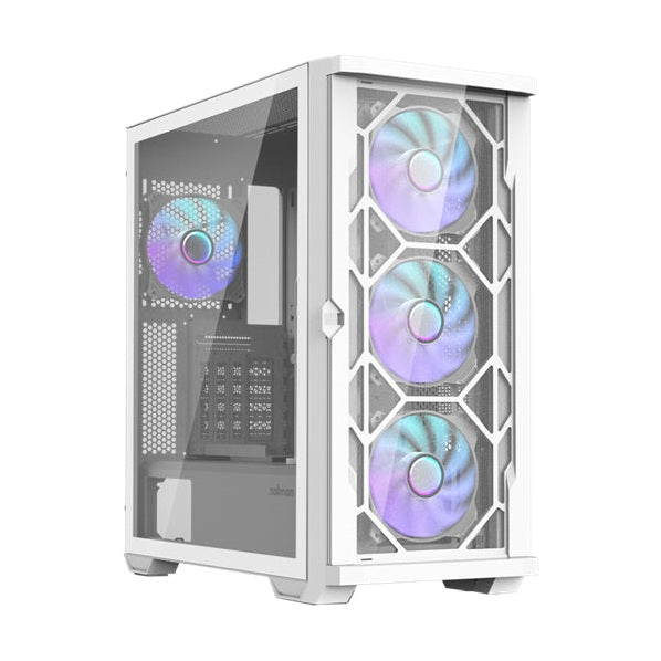 Zalman Z10 Duo ATX Mid Tower Case 4x120mm ARGB White