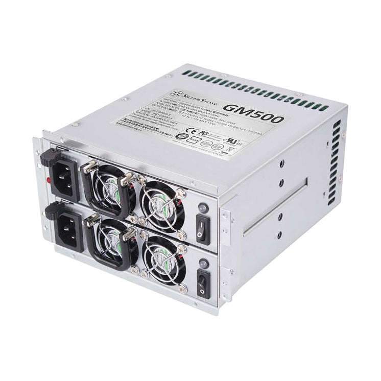 Silverstone GM500-S 500W+500W mini redundant Silver PSU