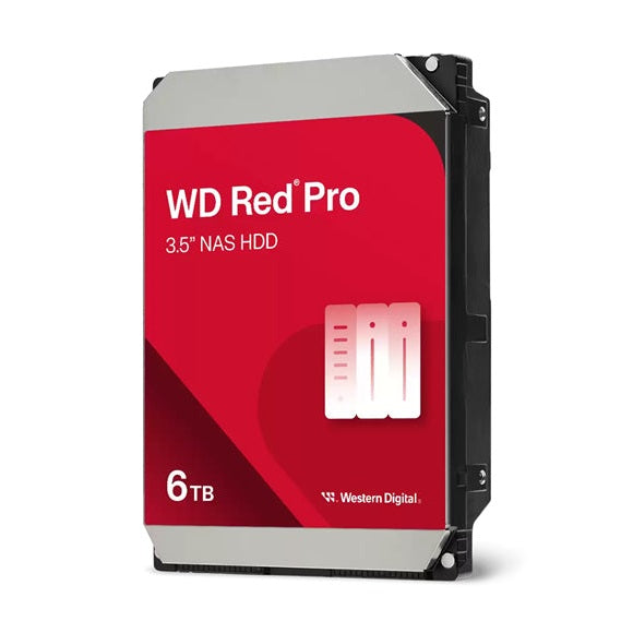 WD Red Pro 6TB SATA 3.5" 7200RPM 256MB NAS HDD 5Yr Wty