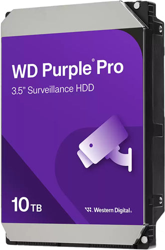 WD Purple Pro 10TB SATA 3.5" 7200RPM 512MB Surveillance HDD 3Yr Wty
