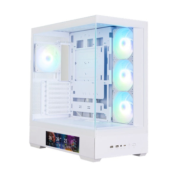 Zalman P40 PRISM DS White ATX Tower Case