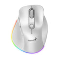 Genius Ergo 9000S Pro Silent Ergo Mouse - White