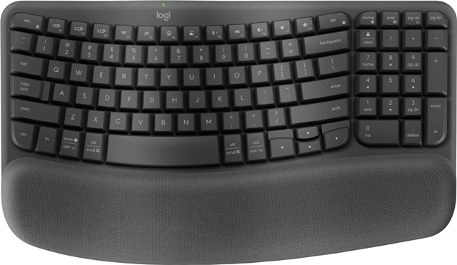 Logitech Wave Keys Wireless Ergonomic Keyboard for Business