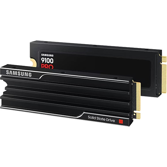 Samsung 9100 PRO PCIe 5.0 NVMe M.2 SSD - 4 TB with heatsink