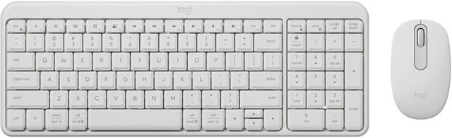 Logitech MK250 Bluetooth Wireless Keyboard and Mouse - Off White