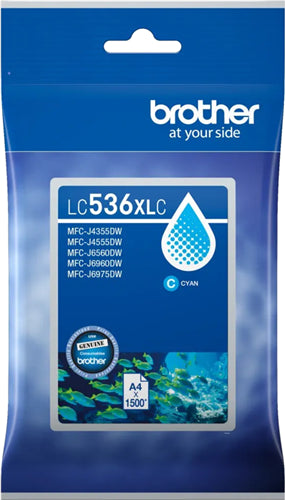 Brother LC536XLC Cyan Ink Cartridge