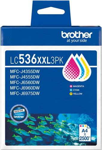 Brother LC536XXL3PK 3 - Pack Ink Cartridge