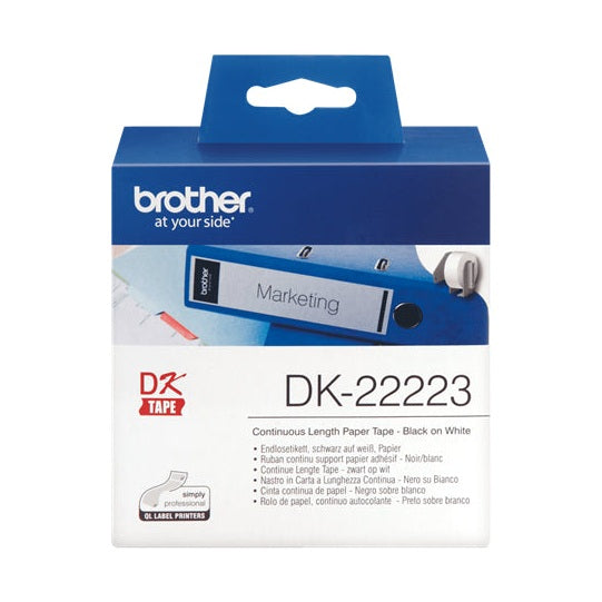 Brother DK22223 Continuous Length Paper Label Tape 50mm x 30.48m