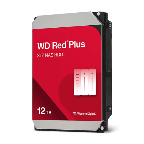 WD Red Plus 12TB SATA 3.5" Intellipower 256MB NAS HDD 3Yr