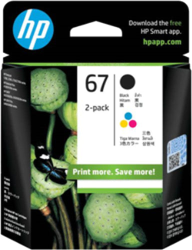 HP 67 Color/Black Ink Cartridge Combo 2-Pack