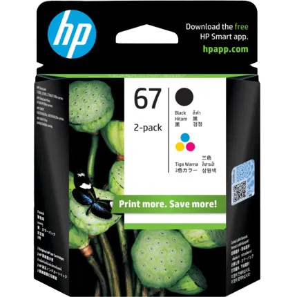 HP 67 Color/Black Ink Cartridge Combo 2-Pack