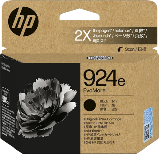 HP 924e EvoMore Black Original Ink Cartridge