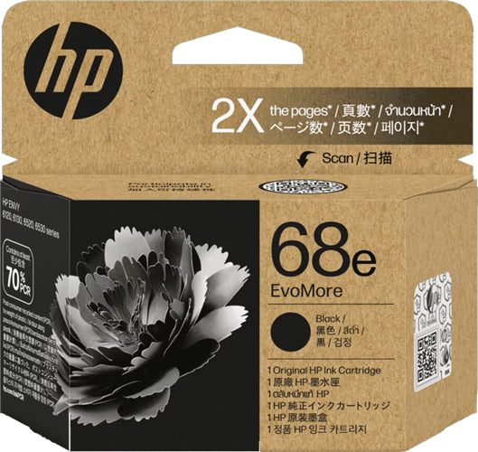 HP 68e EvoMore Black Original Ink Cartridge