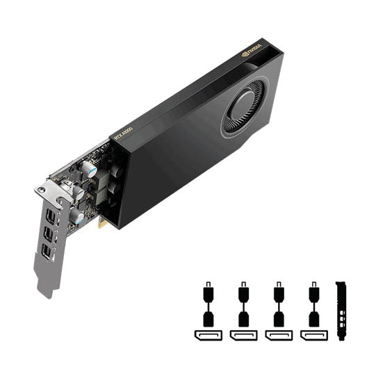 NVIDIA Quadro RTX A1000 8GB DDR6 PCIE Graphics Card 4*mini DP