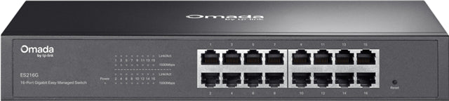 TP-Link ES216G 16 Port Gigabit Switch Easy Smart Rack Mount Omada