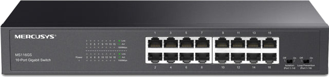 Mercusys MS116GS 8 Port Gigabit Switch Steel Case