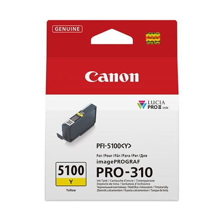Canon PFI-5100Y Ink Matte Yellow