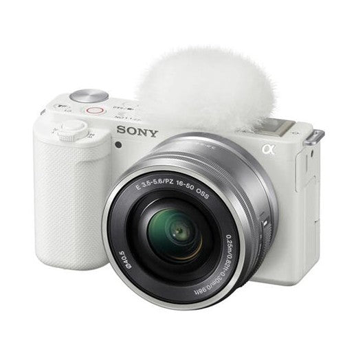 Sony Alpha ZVE10 24.2MP APS-C M/less Cam E Mount w/16-50 II white
