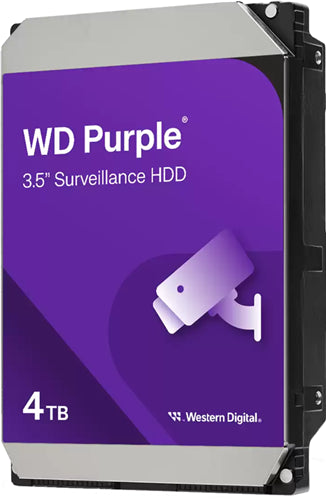 WD Purple 4TB SATA 3.5" Intellipower 64MB Surveillance HDD 3Yr Wty