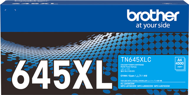 Brother TN645XLC High Yield Toner Cyan