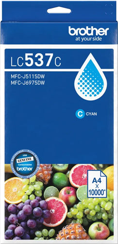 Brother LC537C Cyan Ink Cartridge