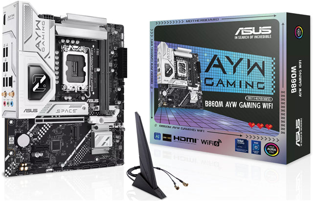 Asus B860M-AYW Gaming WiFi DDR5 mATX LGA1851 Motherboard