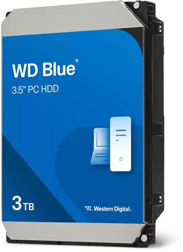 WD Blue 3TB SATA 3.5" 7200RPM 256MB HDD 2Yr Wty