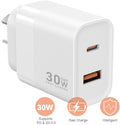 Sansai USB A+C WALL Charger- 30W