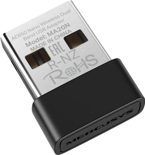 TP-Link Mercusys MA20N AC650 Nano Dual Band USB Adapter