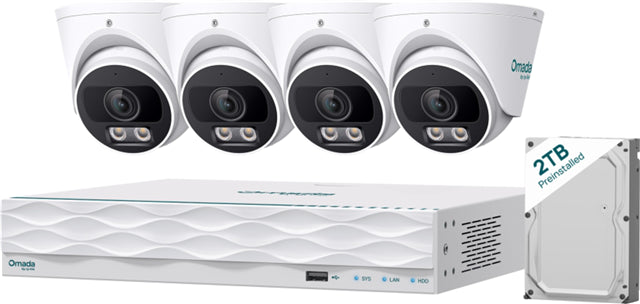 TP-Link Omada T5S4-2T NVR Camera Kit Turret 5MP