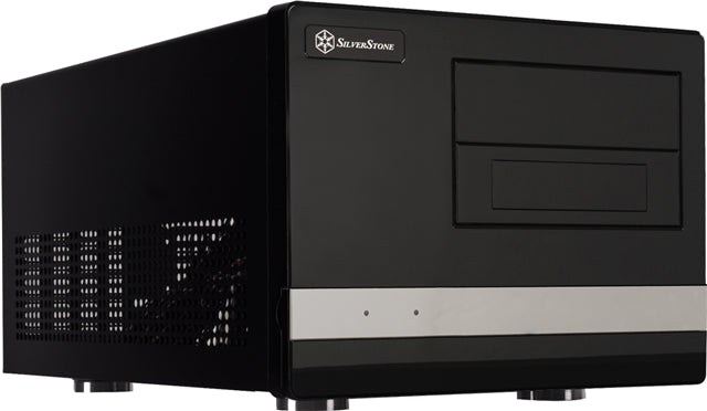 SilverStone SG02B-F Sugo mATX Black Cube SFF Case 23L