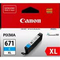 Canon CLI671XLC Cyan High Yield Ink Cartridge
