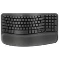 Logitech Wave Keys Wireless Ergo Keyboard - Black