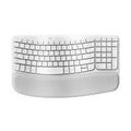 Logitech Wave Keys Wireless Ergo Keyboard - White