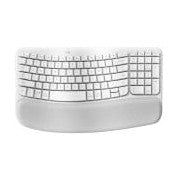 Logitech Wave Keys Wireless Ergo Keyboard - White
