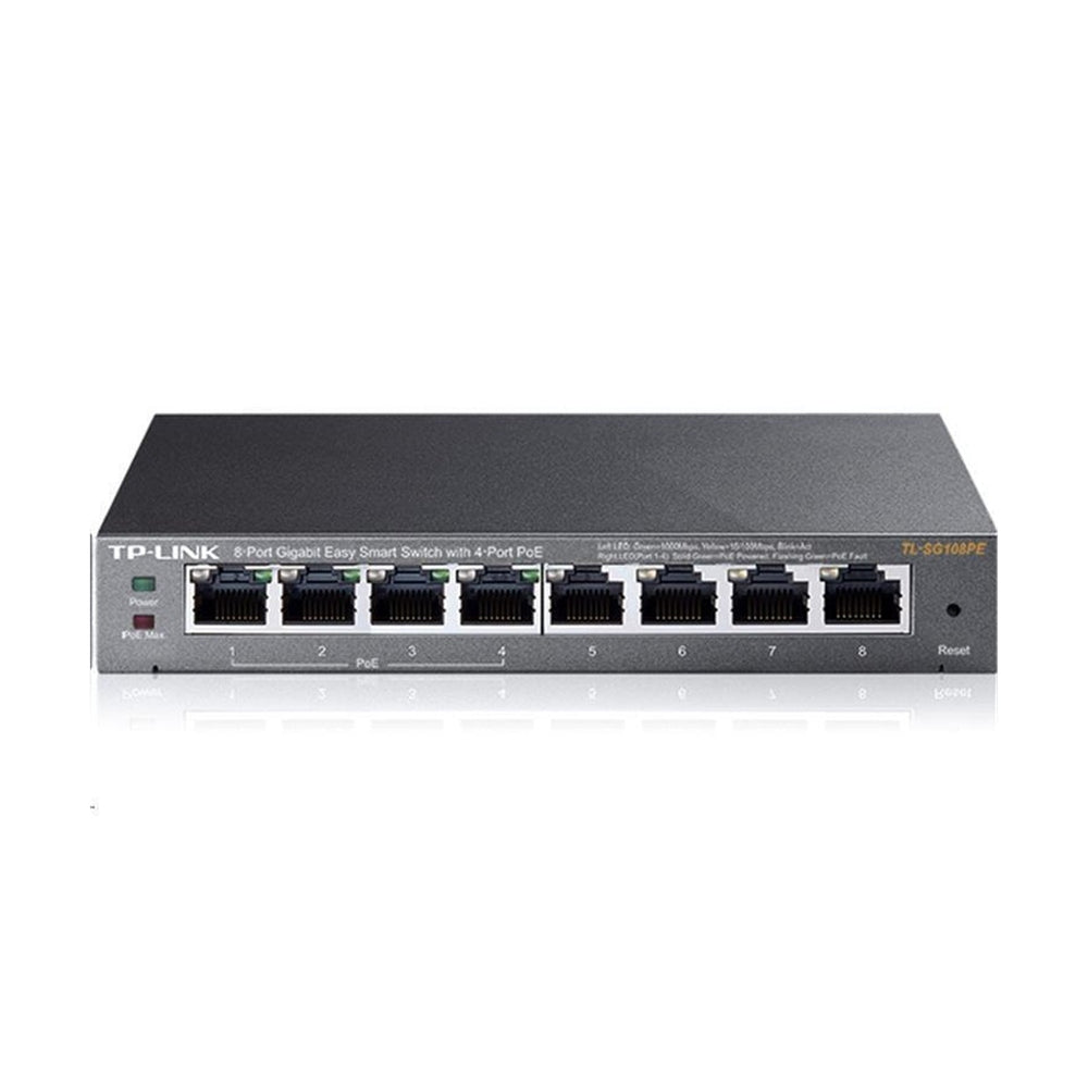 TP-Link SG108PE 8 Port Gigabit Switch Easy Smart 4x PoE Ports