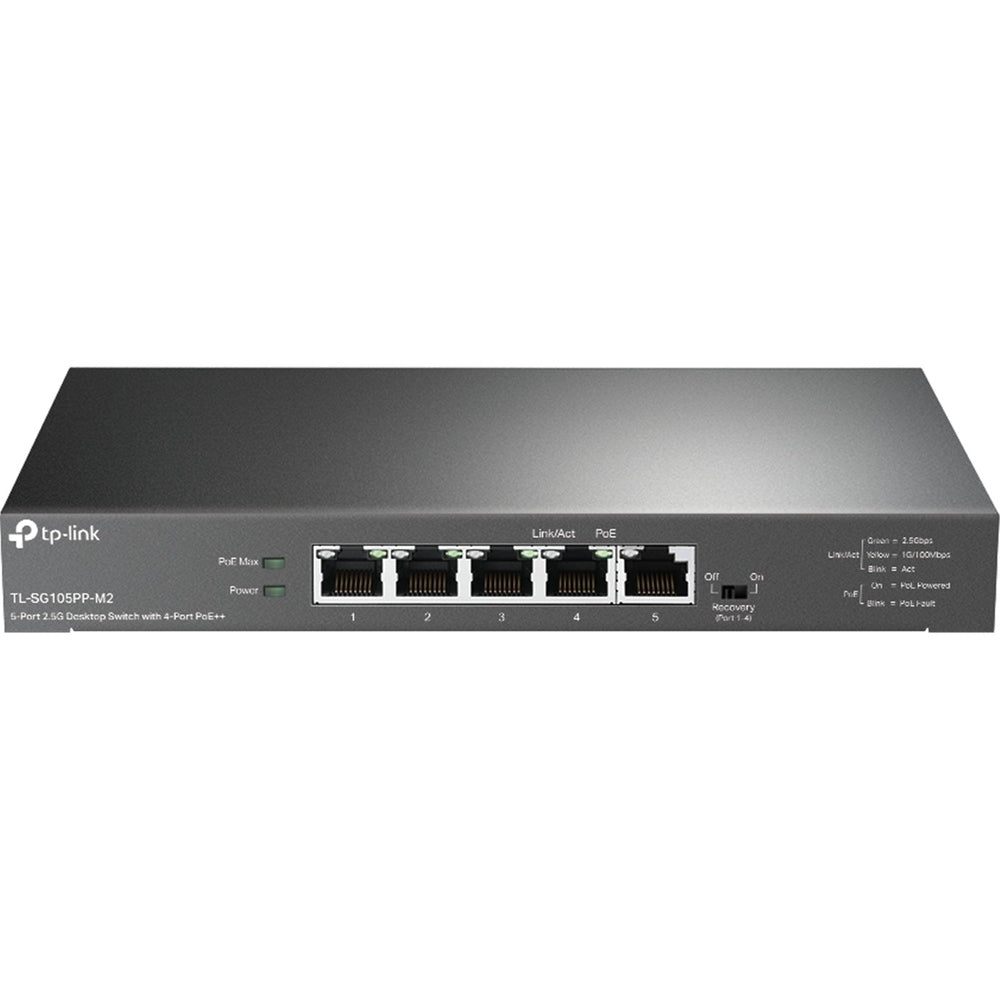 TP-Link SG105PP-M2 5 Port 2.5 Gigabit Switch Steel Case PoE