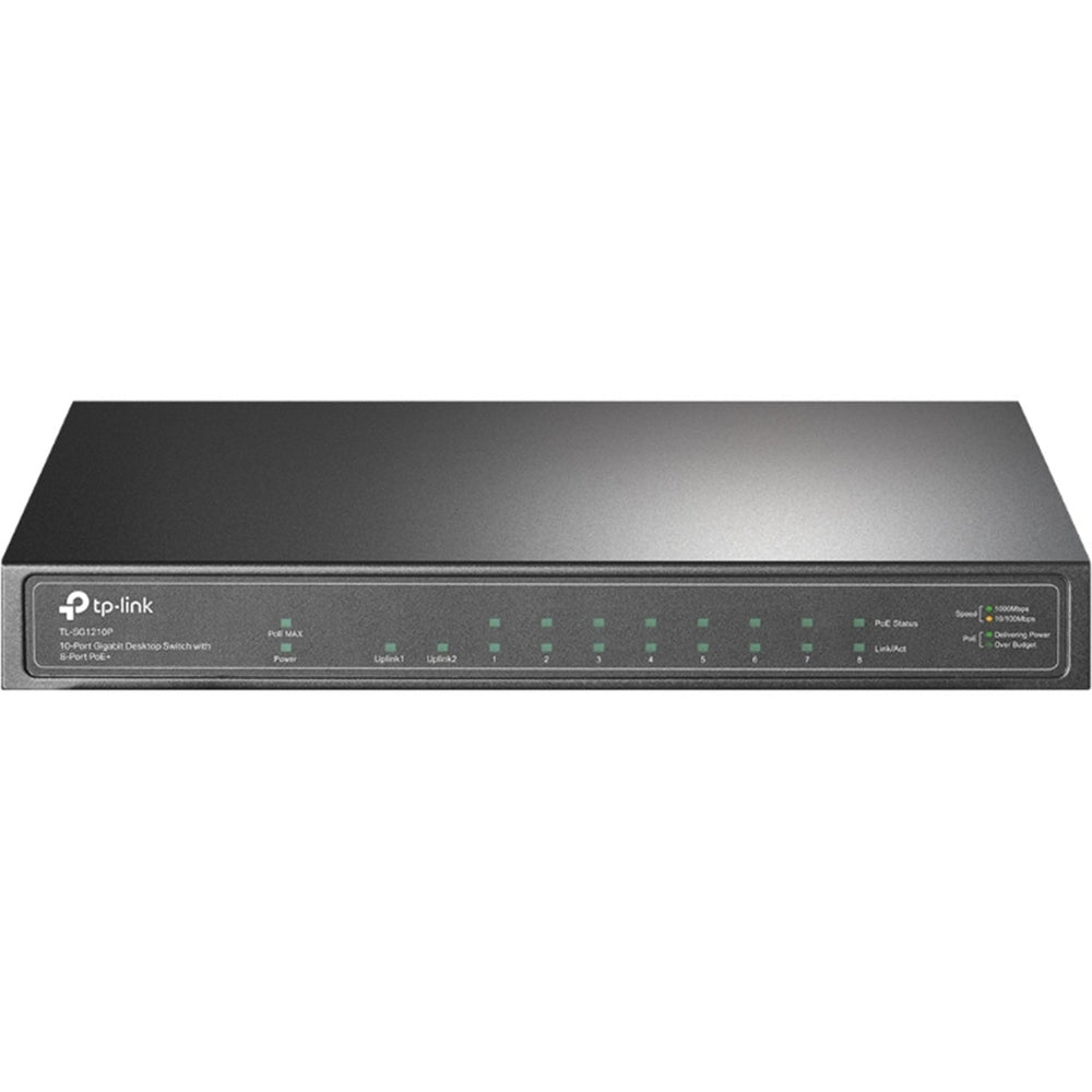 TP-Link SG1210P 10 Port Gigabit Desktop Switch With 8 Port POE