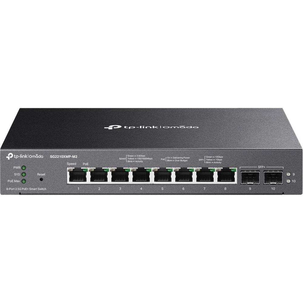 TP-Link SG2210XMP-M2 Omada SDN 8 Port Gigabit 2.5Gb PoE+ w/10GbE